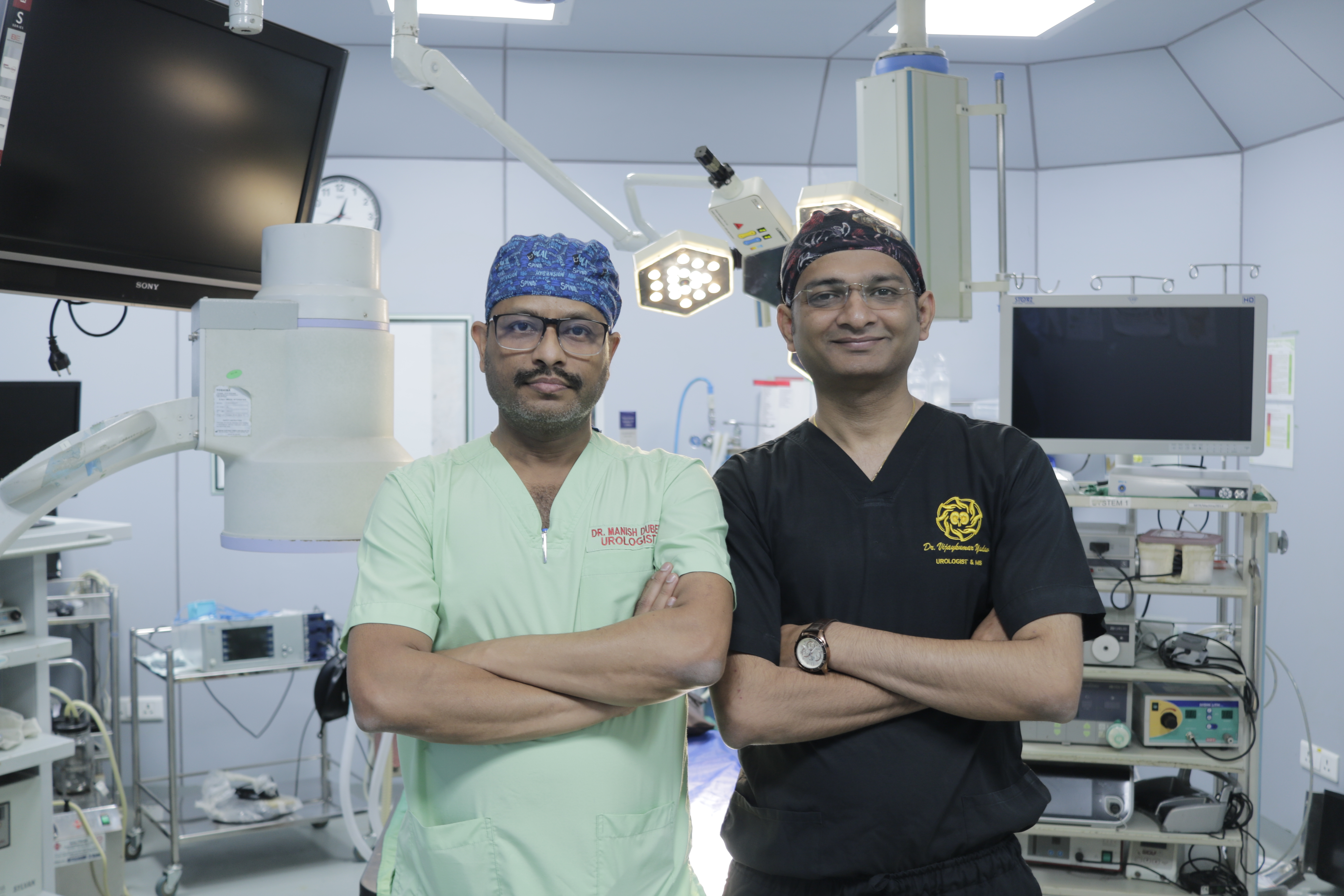 Dr. Manish Dubey and Dr. Vijay Kumar Yadav best Urologists at MITR Urology Associates and Hospital in Navi Mumbai, with centres at Panvel, Kharghar, Ulwe, and Vashi.