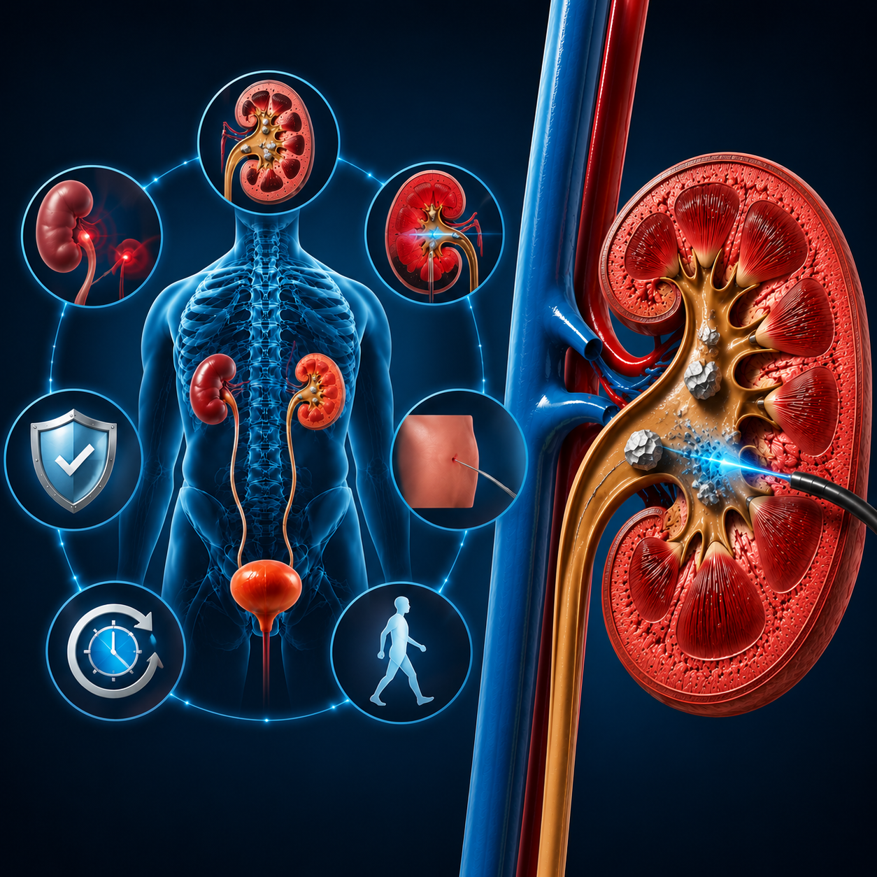 Benefits of RIRS vs PCNL