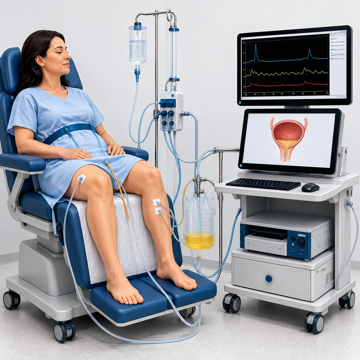 Advanced Urodynamic Study for Urine Problems at MITR Urology Associates in Navi Mumbai